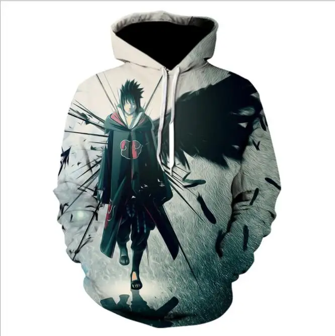 2021 Fashion New Harajuku Anime Character Atake Kakashi Long Sleeve 3D Hoodie