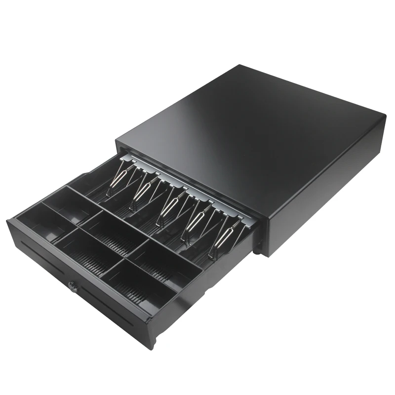 Portable Cash Register Drawer 5 Bill 6 Coins Light Weight Cash Drawer For Supermarket