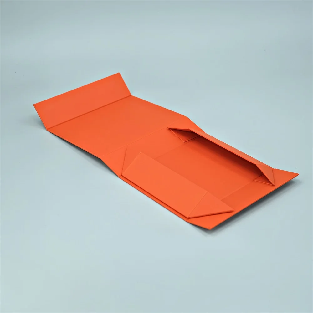 custom flip lid magnetic gift card box color printing flap pack empty packaging box