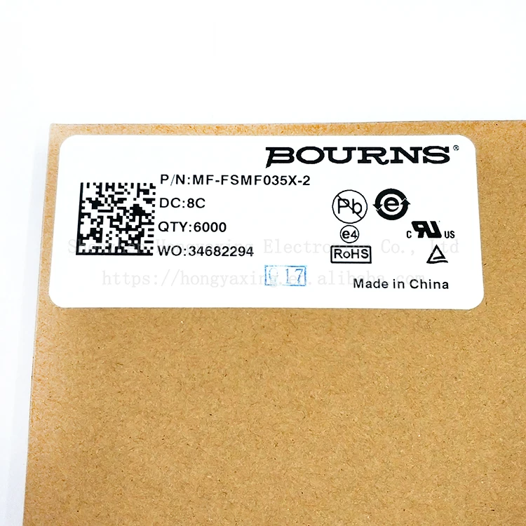 SMD fuse Original MF-FSMF035X-2 0.35A/6V chip fuse protection component 0603 package 1608 size Self recovery patch fuse