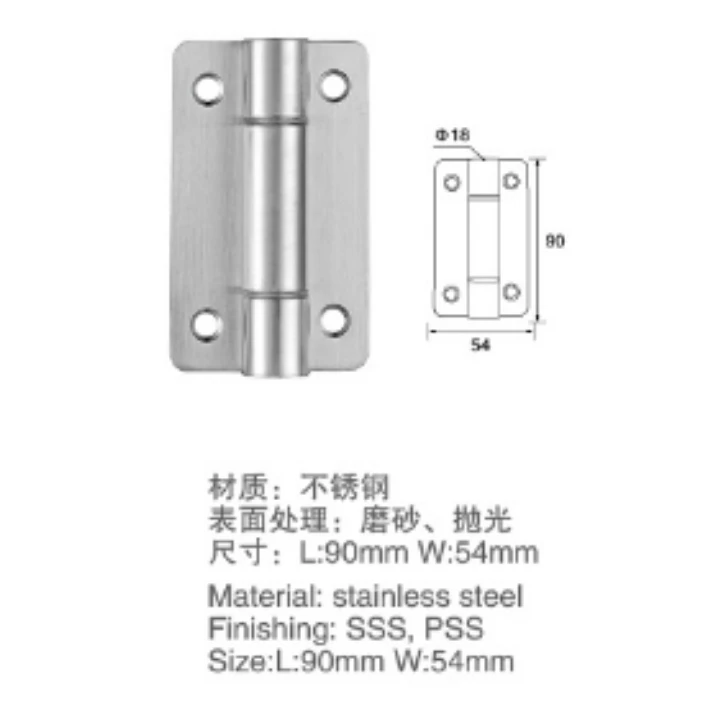 toilet cubicles door hinge accessories P001FC public WC  bathroom  hardware and  partition  fittings