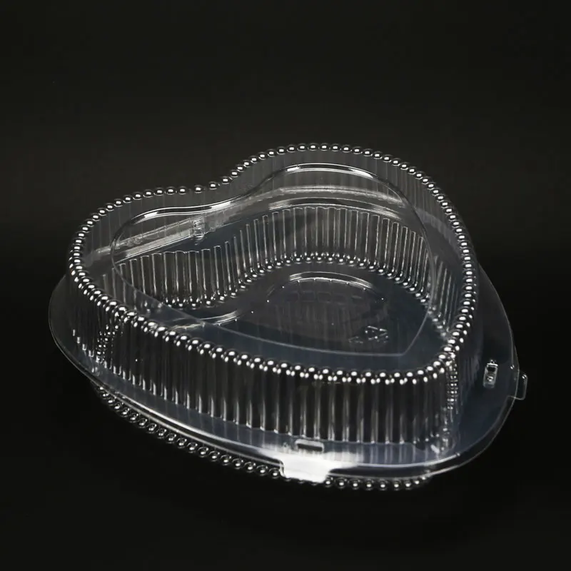 
Heart Shape clamshell blister packaging butterfly fruit tray 