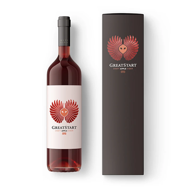 Printing Red Wine Bottle Logo Stickers Beer Waterproof Hot Stamping Gold Foil White Wine Sticker Custom Private Label Wine