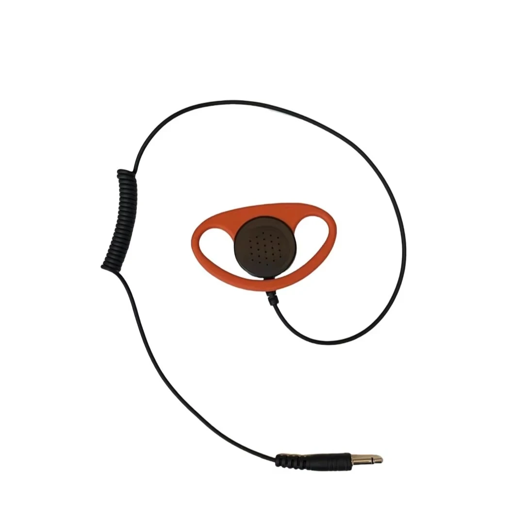 Custom walkie talkie headset earhook earpiece ptt microphone hotel catering universal radio Radio walkie talkies headset