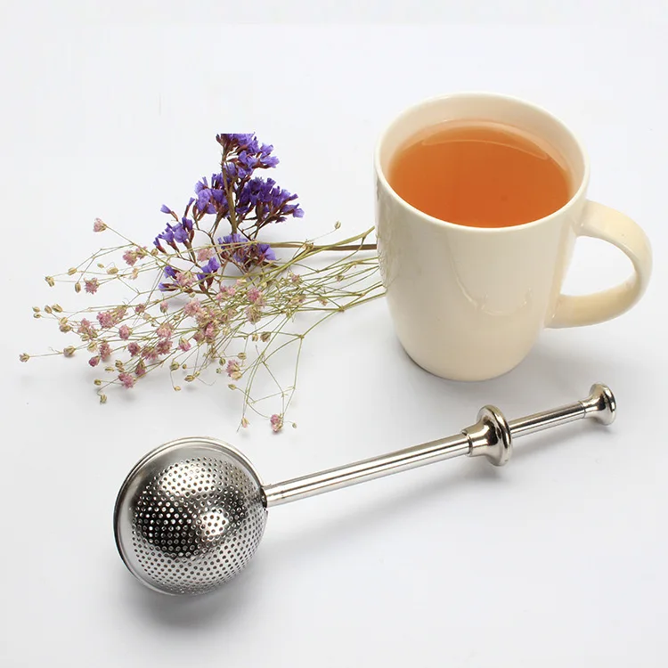 304 stainless steel telescopic tea making device semi-automatic press filter screen tea brewing artifact