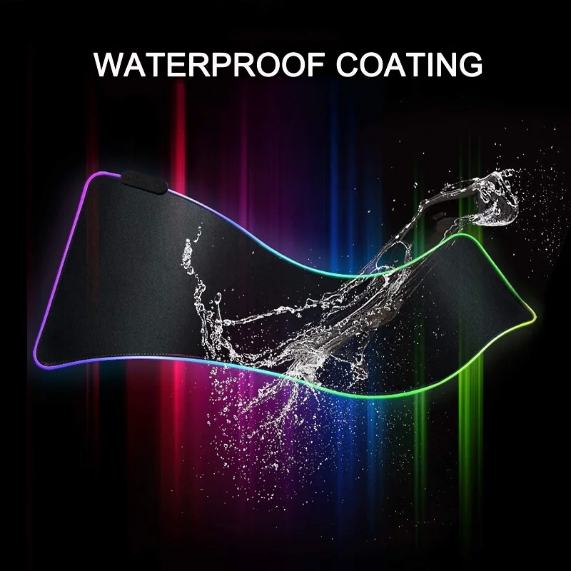 Hot Sale Large Size Mouse Pad Waterproof Rubber Mouse Pad Factory Price LED RGB Gaming Mouse Pad Wholesale