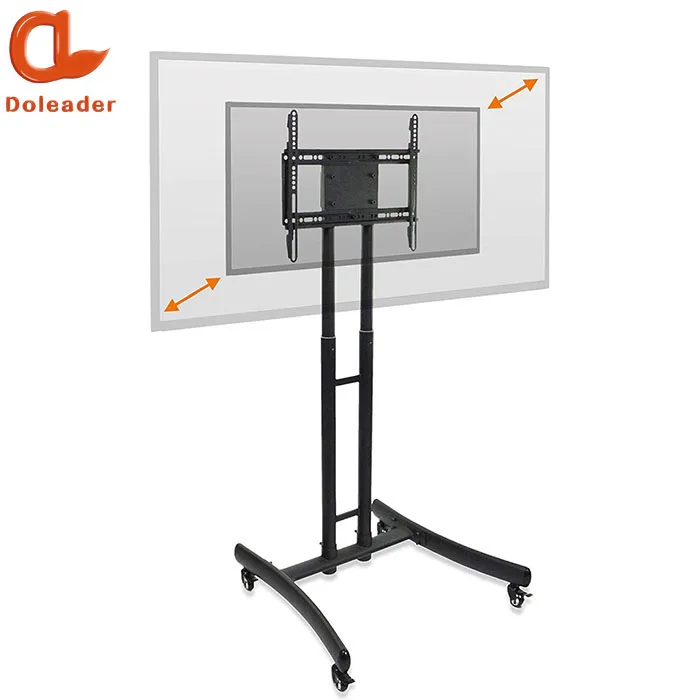 
Vertical sliding motorized 32 to 65 inch up to 100 lbs max VESA 600*400 TV carts stand 