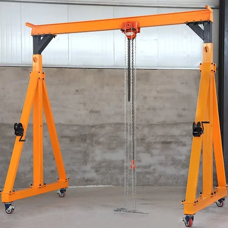 Easy operation industrial 1 ton capacity mobile gantry crane for sale