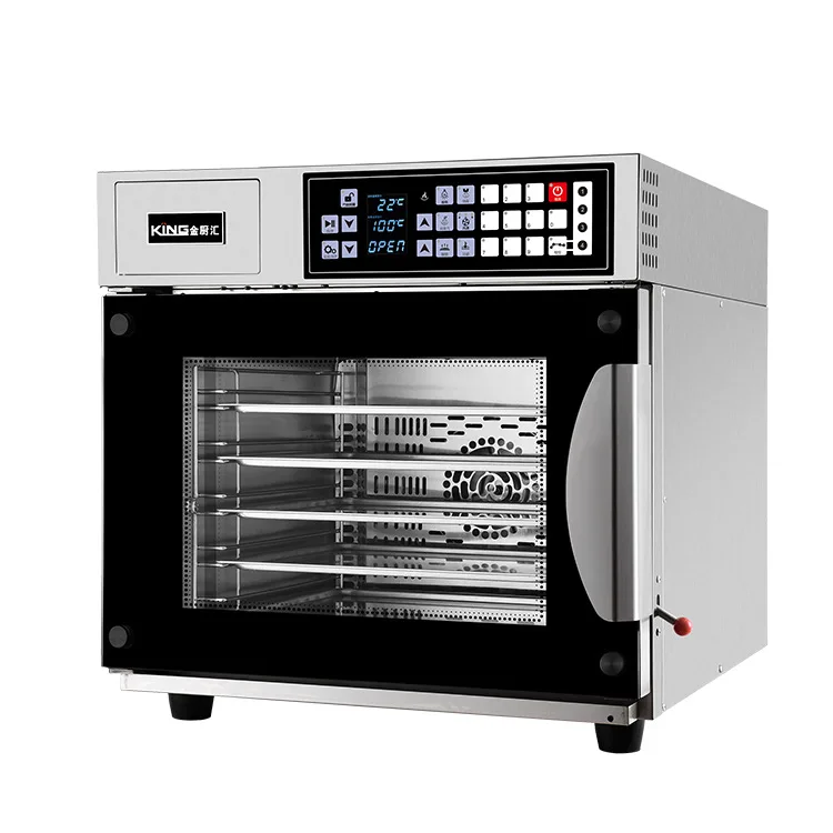 Convection Oven combi steamer 60Litre half-size Oven Countertop 5-Tier Toaster Electric Baking Oven w/Trays Wire Racks Clip 220V