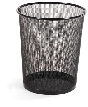 wholesale office supplies outdoor garden office bathroom kitchen metal mesh round Small Waste Paper Basket