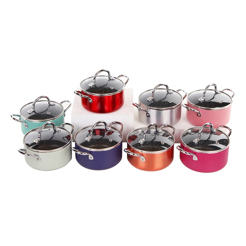 Non-stick Aluminum  Cookware Cute Mini Sauce Pan Milk Pot  Baby food Pot  with Lid
