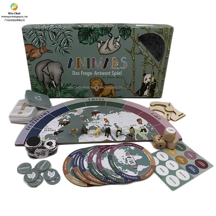 Manufacturing Blank Play Fun Board Games For Adults Custom Gaming Board Game Printing