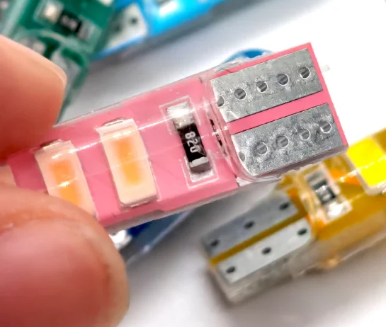 T10 Silicone Car Dome Lamp, Wholesale 6 SMD 5630 LED W5W 194 6LED 6 SMD 5730 LED, Parking Bulb 12V