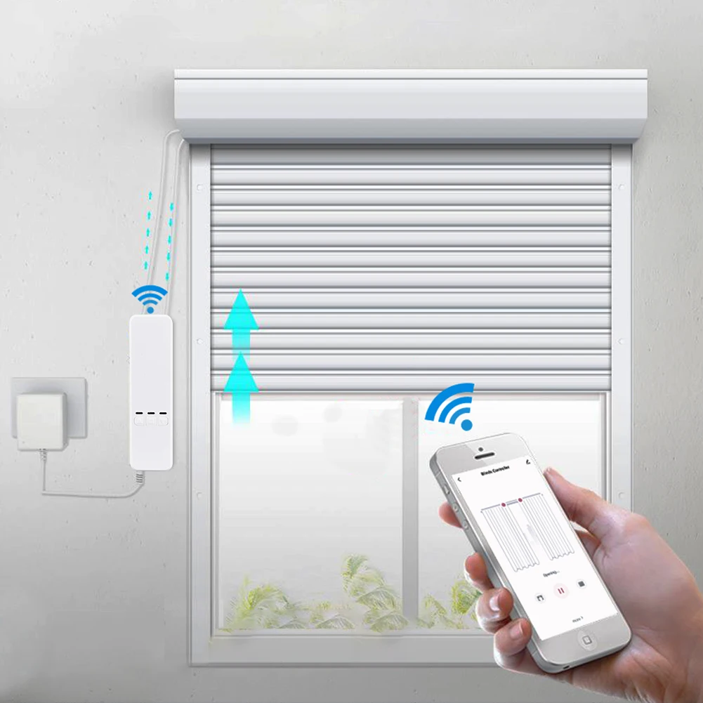 Смарт-затвор Tuya zigbee для умного дома Wi-Fi пульт дистанционного управления шторка с цепочкой «Зебра» солнечная панель умные шторы окон