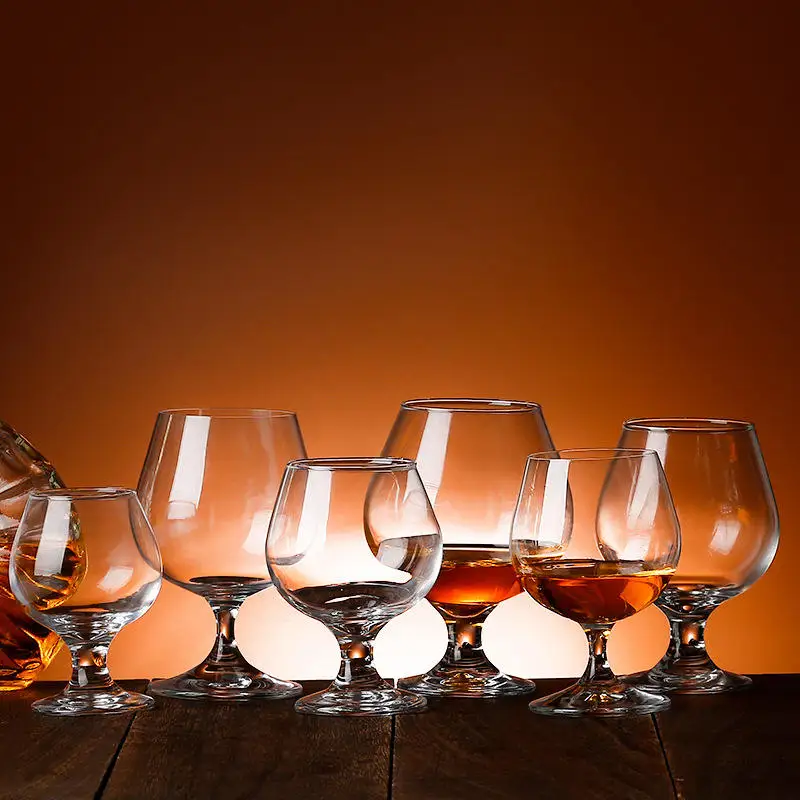 Brandy Thickening Glass Short Foot Cognac Glass XO Whiskey Glass Large Belly Craft Wine Tumbler Drink Cup