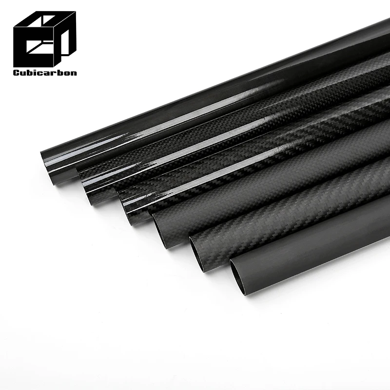16 inch 18 inch ud Carbon Tube High Strength Custom 1 inch 25mm OD Carbon Fiber Tubing Cnc drilling holes