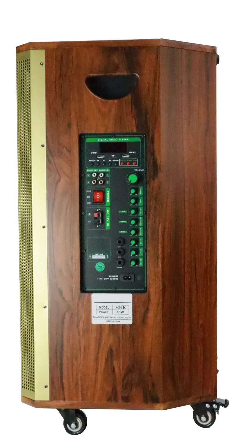 2022 New Arrivals Active Speaker Karaoke Speaker Outdoor Speaker Wooden Sound System ODM OEM