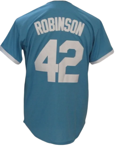 Throw-back Light Blue Stitched American Baseball Jersey 17  Shohei Ohtani 18 Yamamoto 50 Betts 5 Freeman 42 Robinson