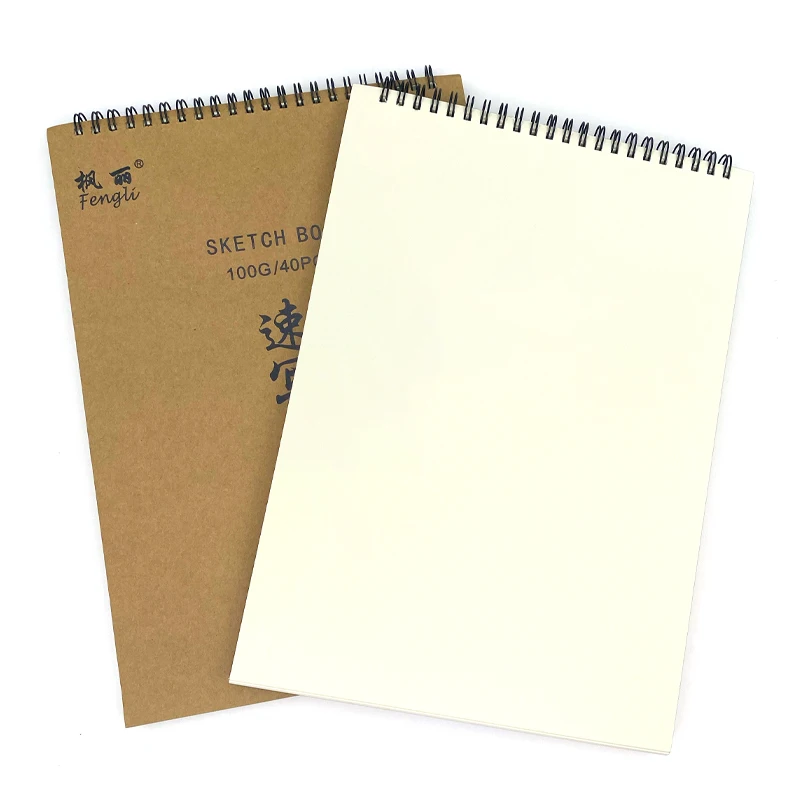 160 GSM Sketch 30 Sheets Paper A4 Size Craft Cover Drawing Sketching Book Students School 1821 Sketch Book