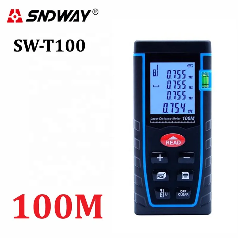  Цифровой лазерный дальномер SNDWAY SW-T100 Home 100 м лазерная рулетка измерительные инструменты для внутреннего