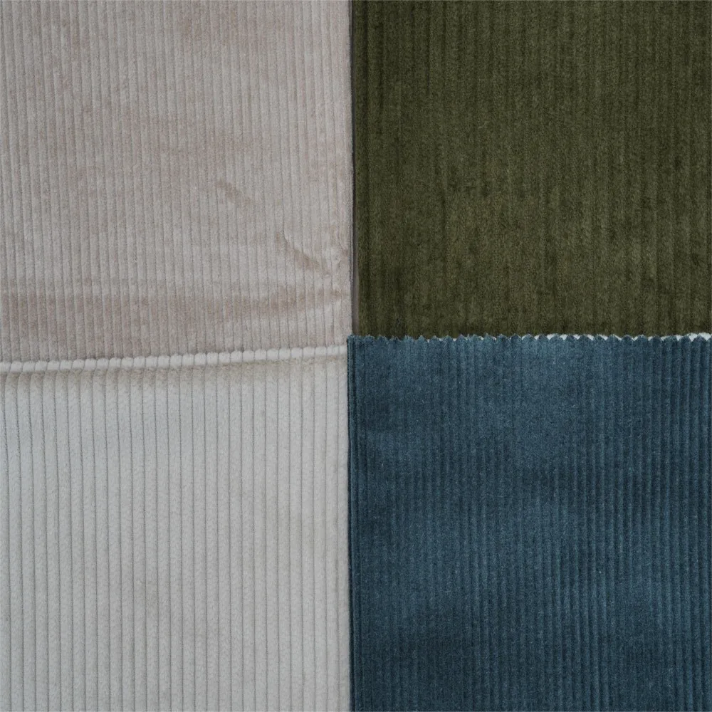 Wholesale Sofl Flannel Fabric Skin Friendly For pants  Professional design manufacturers direct knitted corduroy elastic fabric