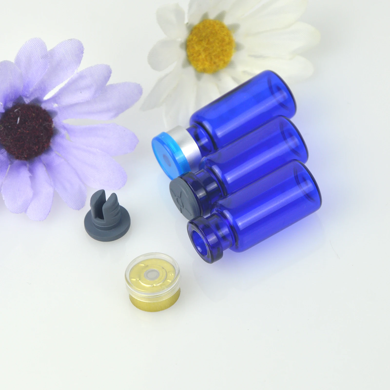 Blue Vials 3ml Pharmaceutical Vial Medical Injection Freeze-dried Powder Glass Vials With Rubber