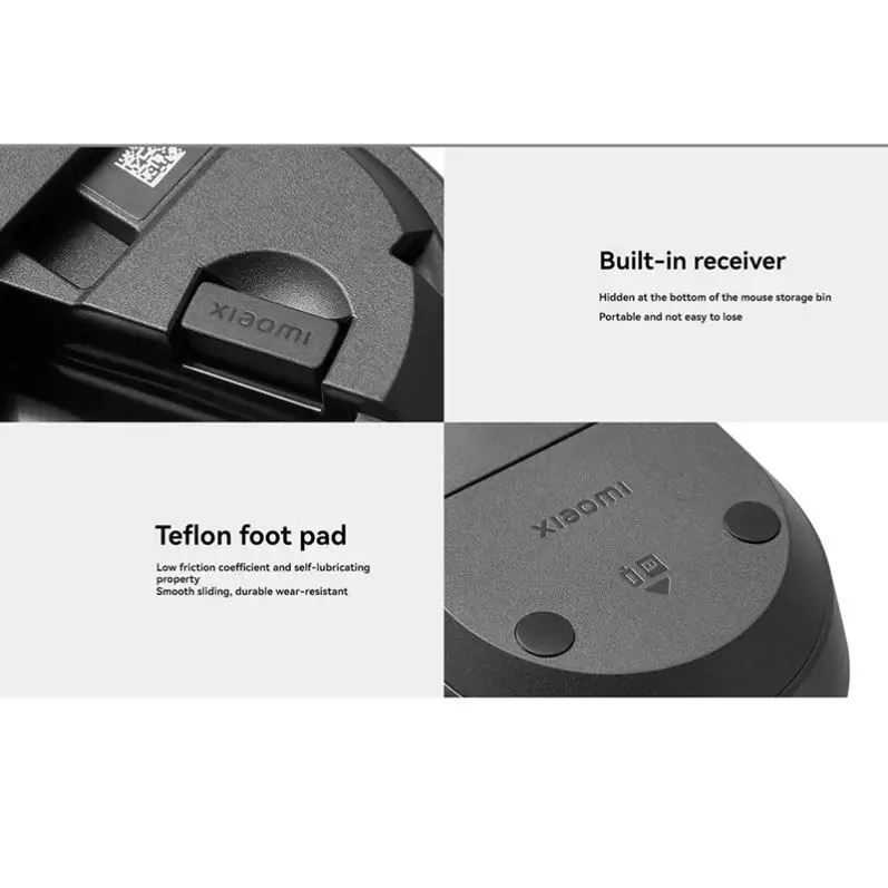 Mijia Wireless Mouse Lite 2 2.4GHz 1000DPI Ergonomic Optical Portable Mini Office Gaming Mice For PC Laptop Game
