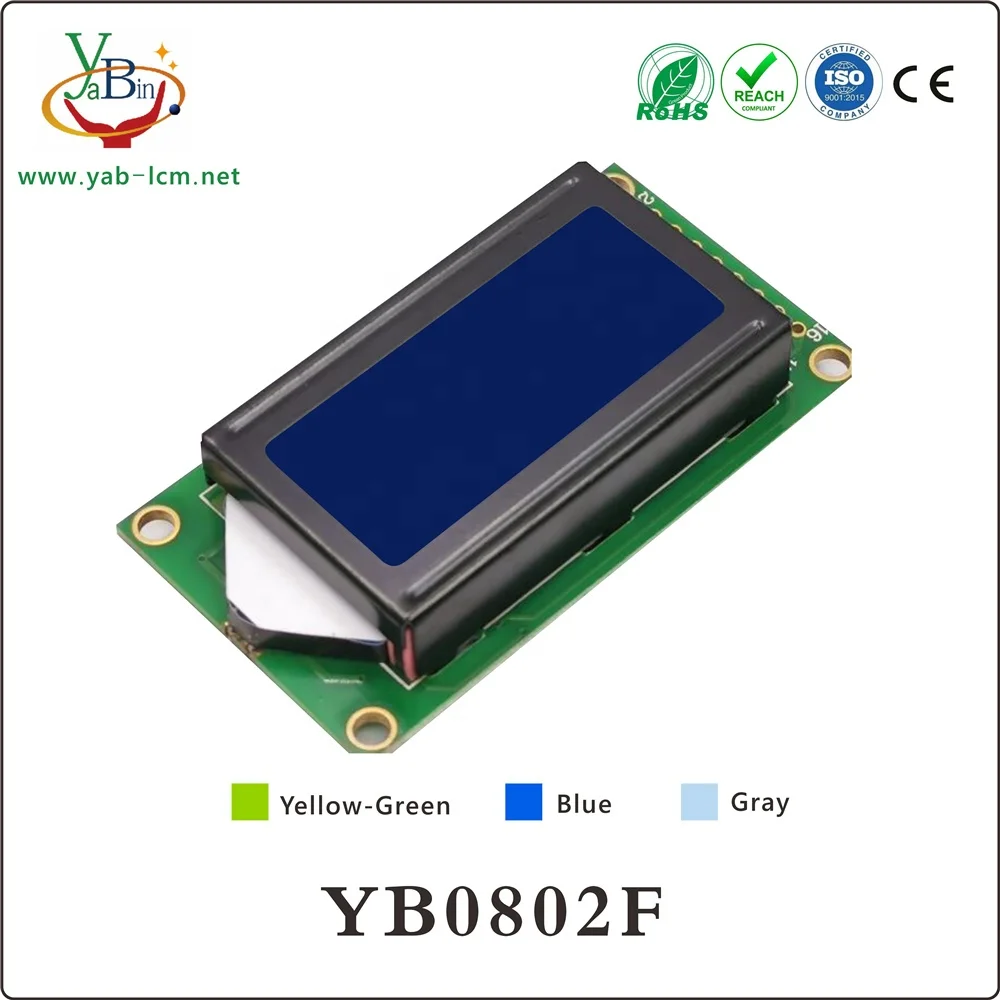 Модуль ЖК-дисплея с низким энергопотреблением 8x2x8 символами и интерфейсом SPI IIC Lcd