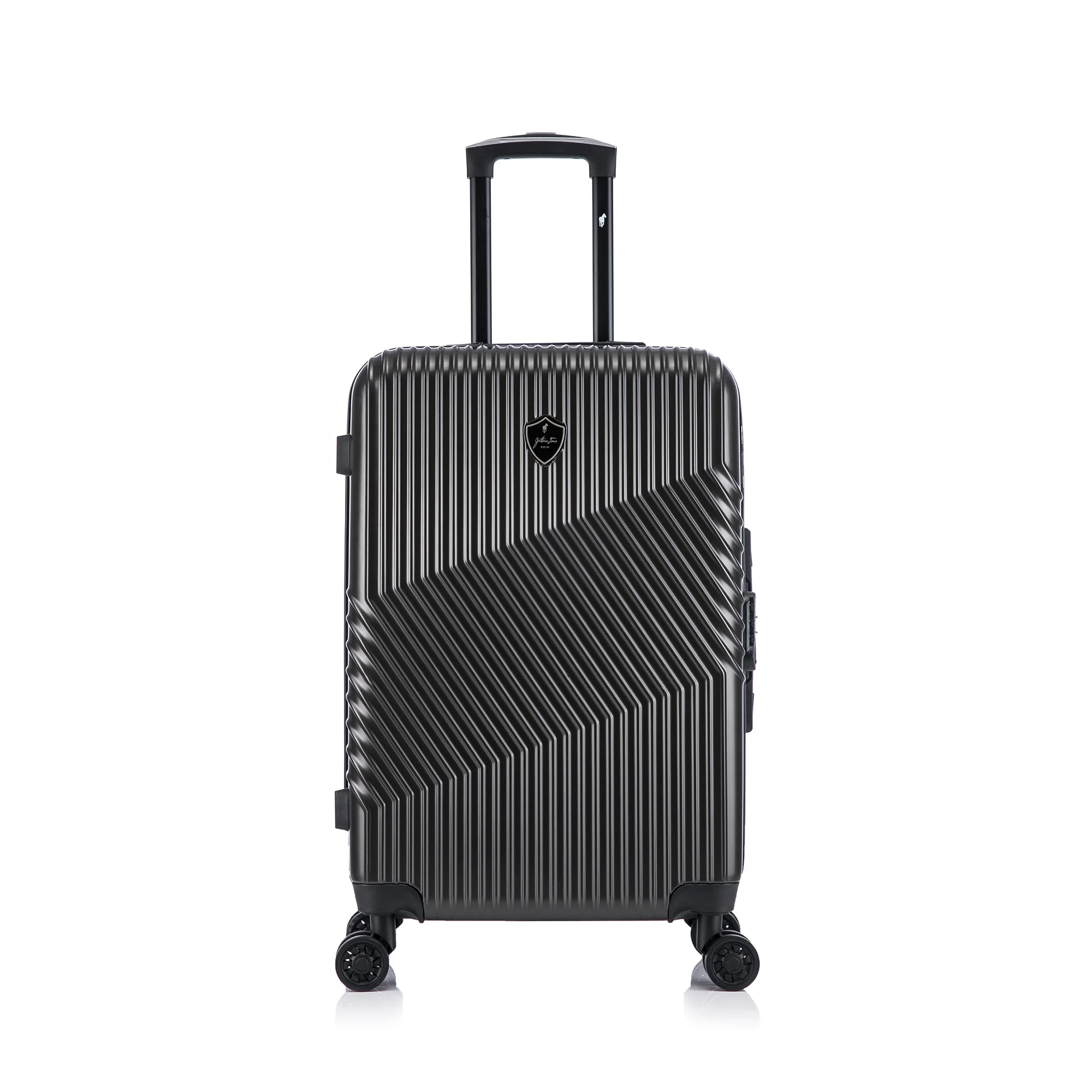 ABS PC 4PCS Trolley Luggage 14 20 24 28inch Suitcase Carry on Rolling Metalas Airplane 360 Degree 4X2 Wheels Code TSA Lock