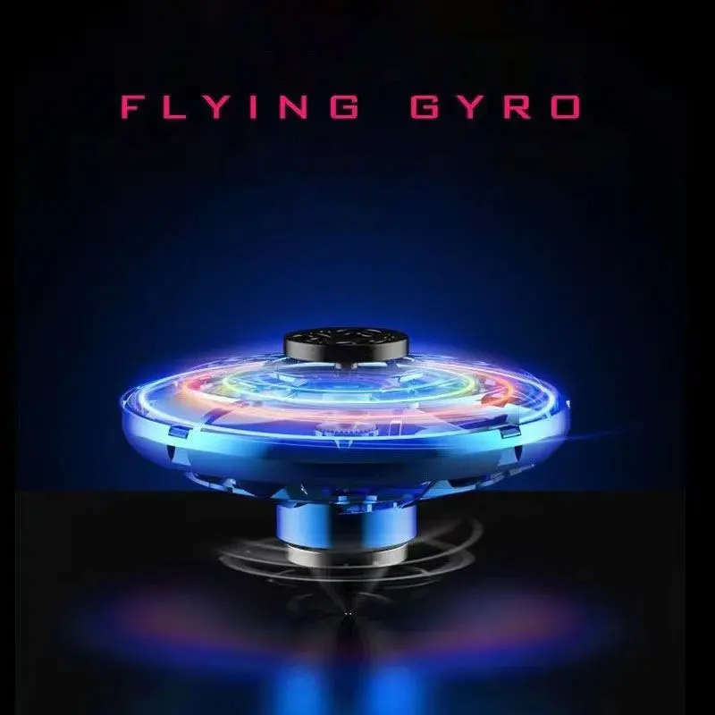 2024 New Products Magic Flying Spinner Kids Relaxing Stress Toys Fly Nova Steering Ufo Aircraft Mini Finger Tip Gyroscopes