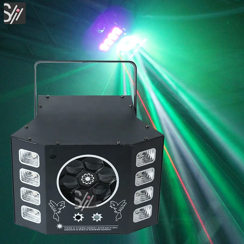 Factory Supply China Wholesale Laser DJ Lights Wholesale Led 4in1 Bee Eye Strobe Laser Disco Purple Light For Sale