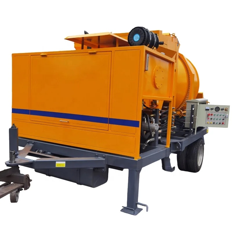 diesel and electrical Concrete Pump With Mixer machine Self Loading Concrete Mixer and Pump