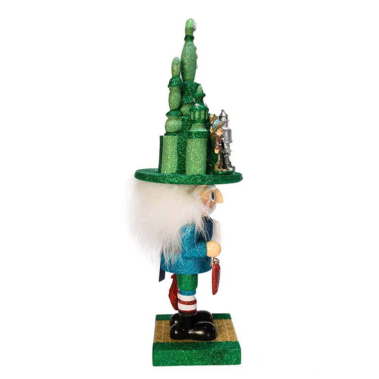 Christmas Ornaments Decorative Red Green Small Nutcracker Toy Soldier Wooden