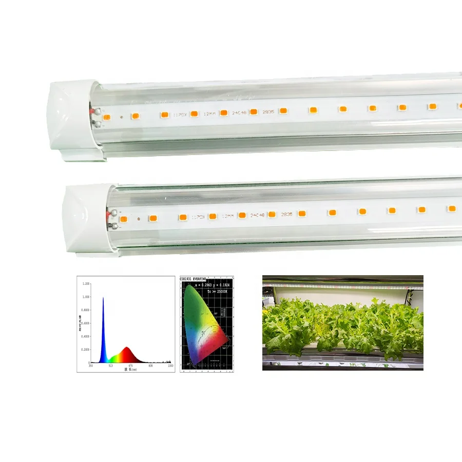 wholesale commercial t5 t8 linear led grow shop light tube for bloom