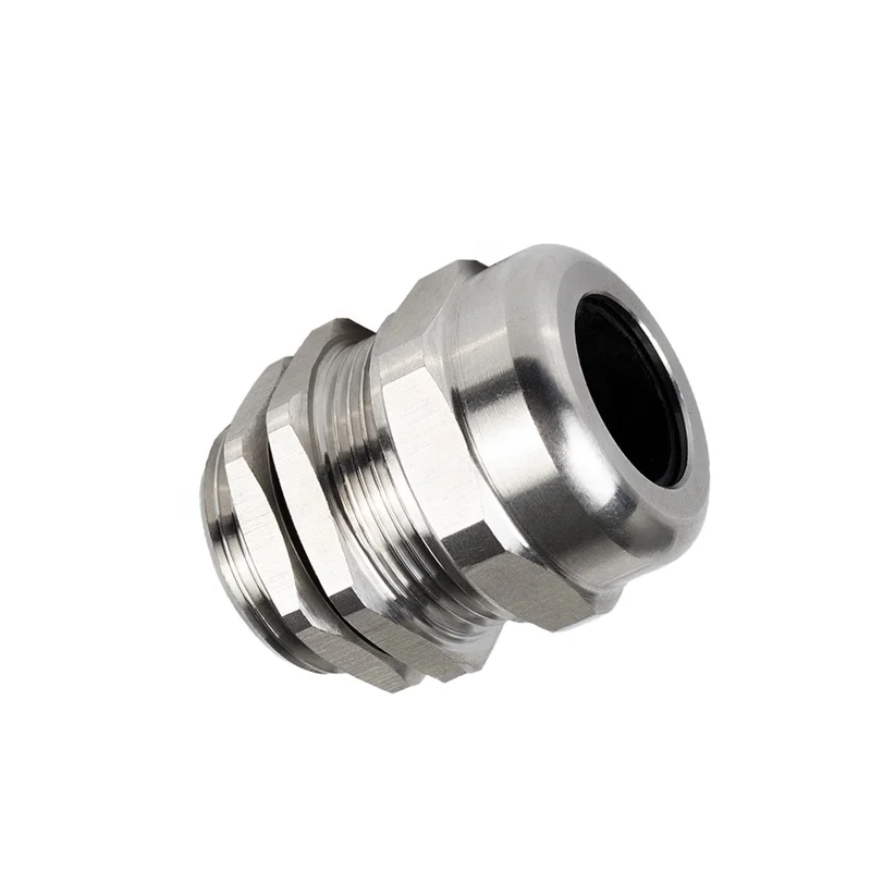 waterproof IP68 connector hot sale M12*1.5 SS304 SS316 Spiral Metal Stainless Steel Cable Glands