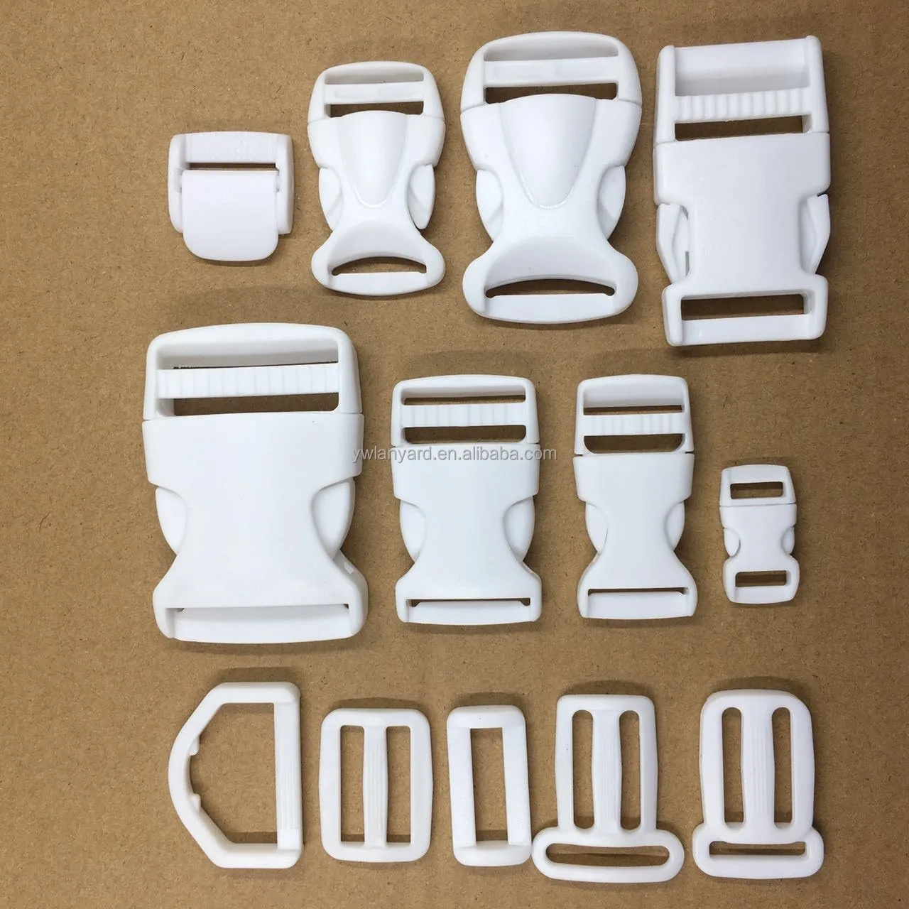 POM/PP Plastic Buckle Colorful Small Safety Buckle Detachable Side Quick Release Buckle Lanyard Accessories