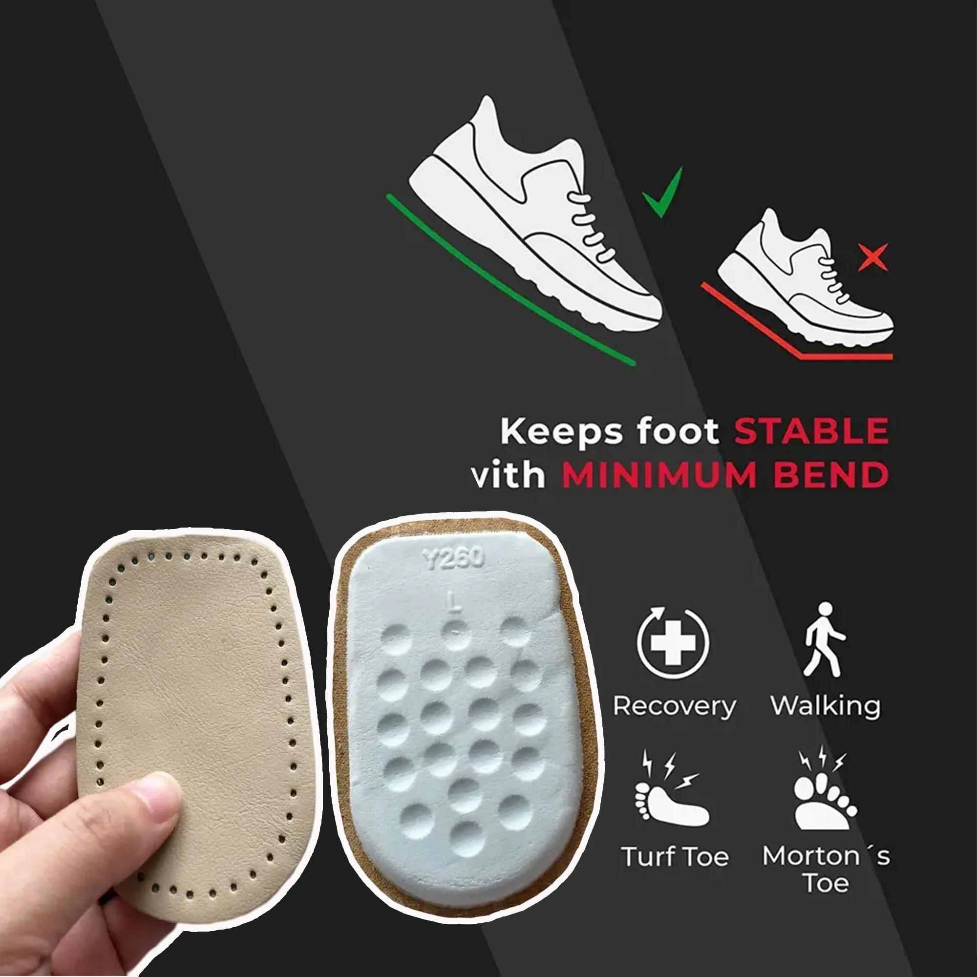 sports arch insole for shoes insoles for shoes flat breathable TPE increase heel pad