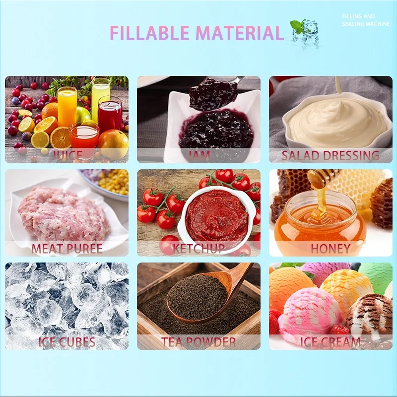 mini cup jelly filling and sealing machine juice mik liquid sauce small mineral water cups filling and sealing machine