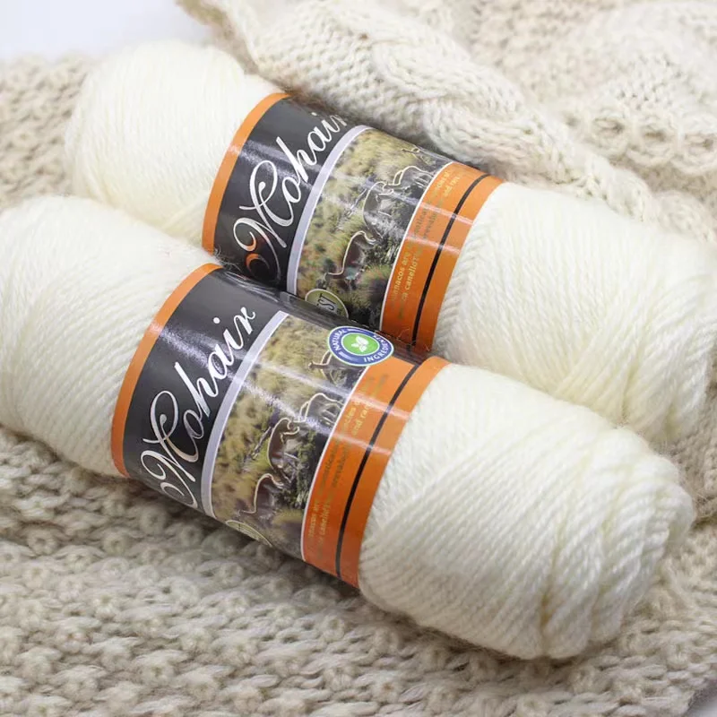 Manufacturers wholesale coarse wool line alpaca mohair needle knitting scarf coat line hand-braided mink wool yarn