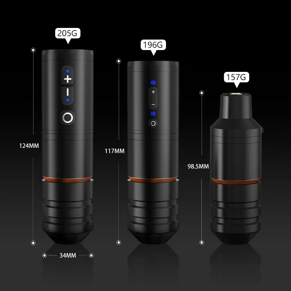 Ambition Ninja Pro 2400mAh Battery Professional Wireless Rotary Tattoo Pen Machine Complete Full Set Kit for Body Art