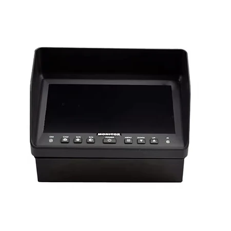Double Din TFT 7' Digital Monitor 2 Camera Input 4P lock Connector Time Delay Guideline Mirror or Normal Image for Car Vehicle