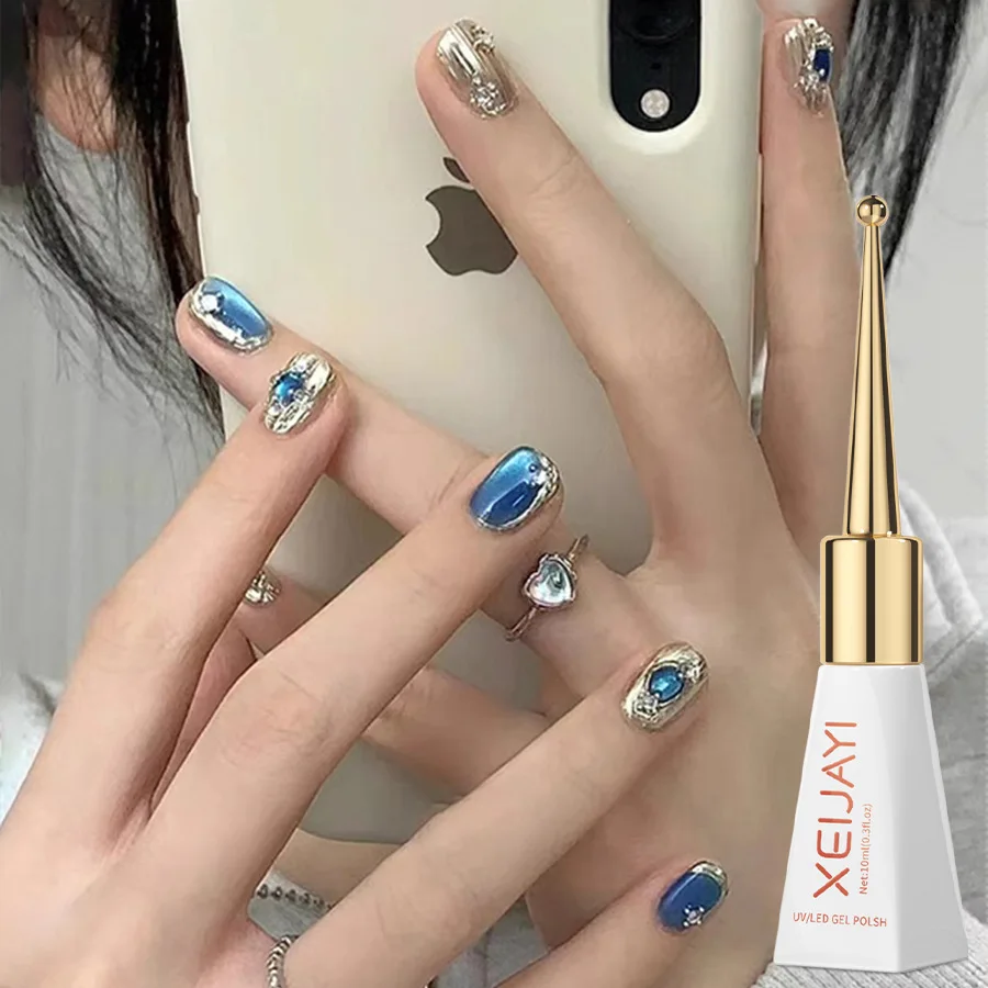 2024 New Cat eye Suppliers Popular White Glass Cat Eye UV Nail Gel Polish Hema Free Whitening Nail Salon Private Label For Sale