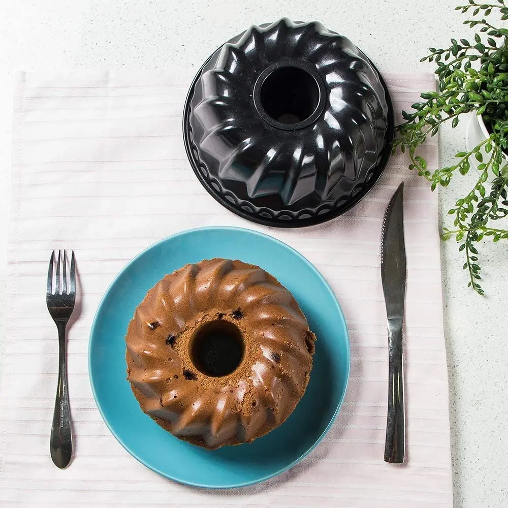 Promotional Price carbon steel ceramic bundt pan 9 inch bundt cake pan metal