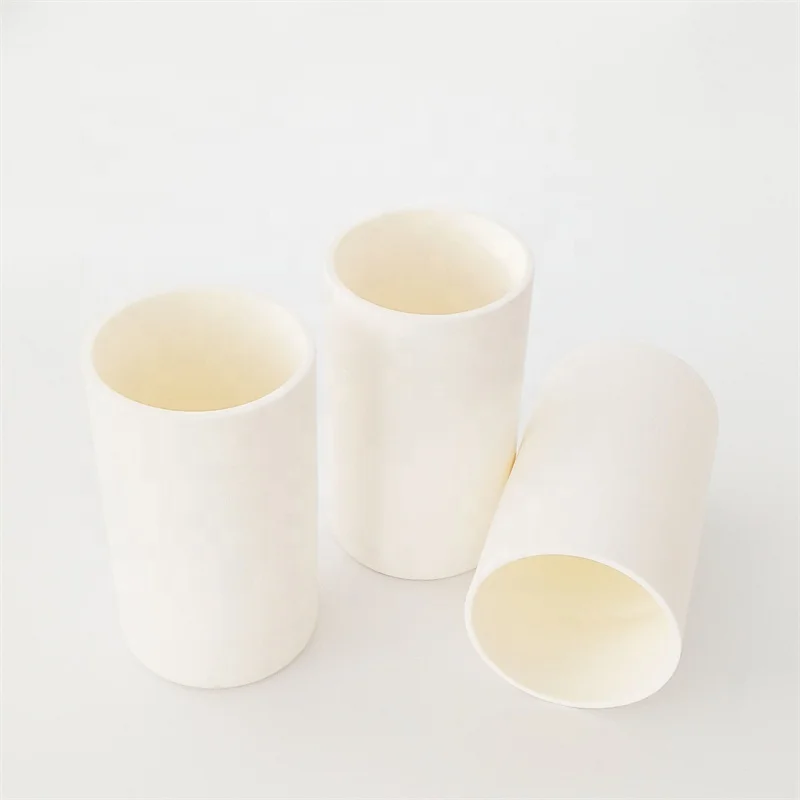 Highly Resistant to Chemical Attack Cylindrical Alumina Crucible