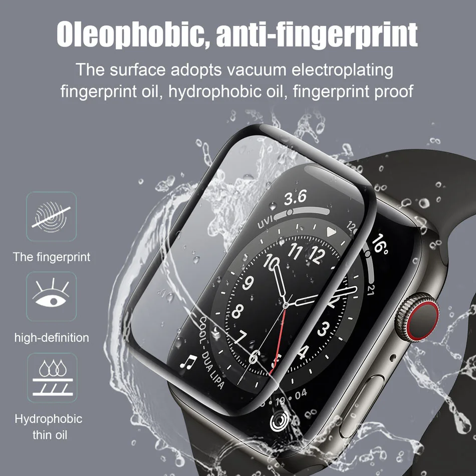 Прозрачное закаленное стекло COOLYEP для защиты экрана Apple iWatch Watch 7 41