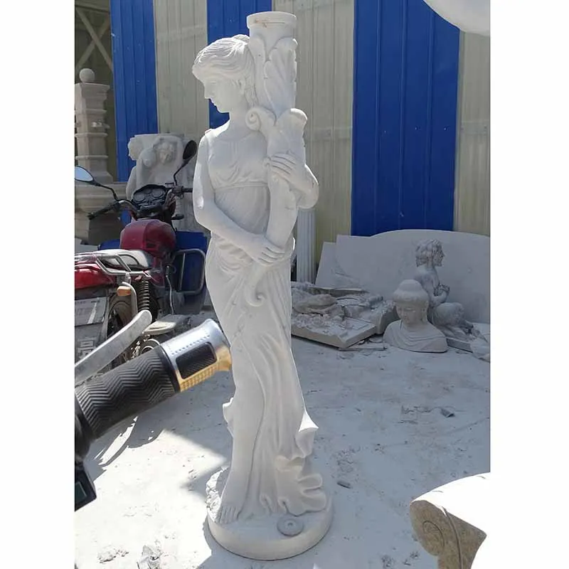 White Marble Garden 4 Seasons Statues for garden ornamentation