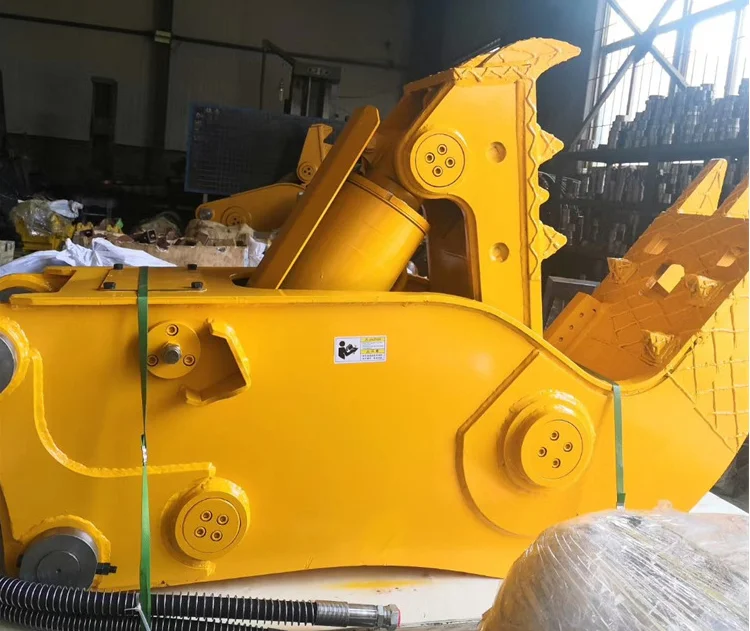 Portable hydraulic pliers 30 ton double cylinder crushing tongs for cement slabs