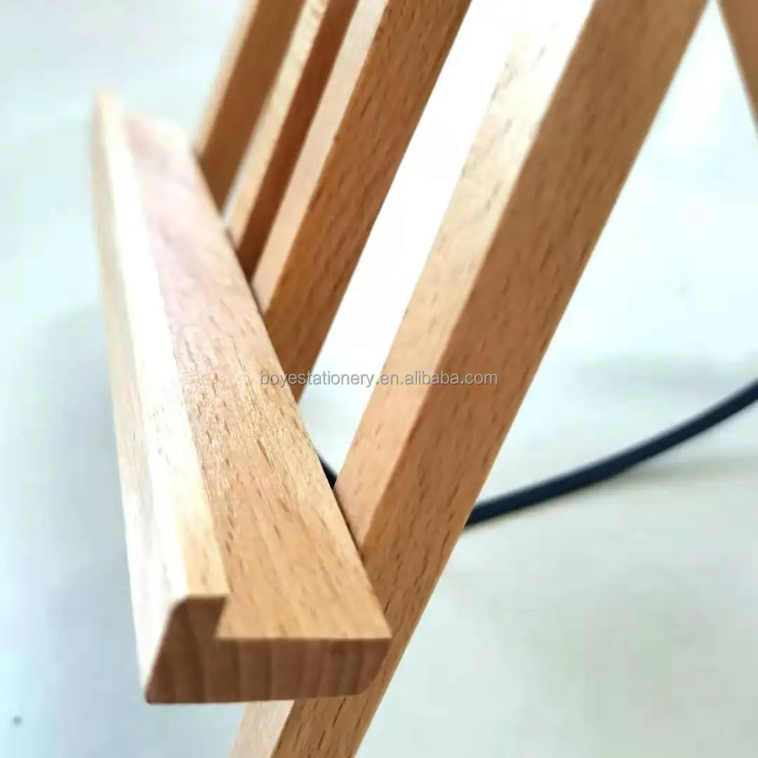 Adjustable wholesale kids small wooden art easel stand wood H-frame mini desktop tabletop easel for table art display