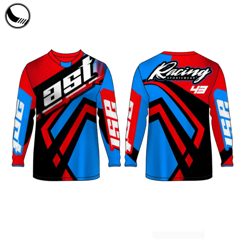 100% polyester blank motocross jerseys