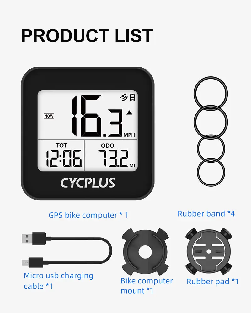 Беспроводной Велосипедный компьютер CYCPLUS G1 с GPS велосипедный спидометр одометр секундомер водонепроницаемые велосипедные